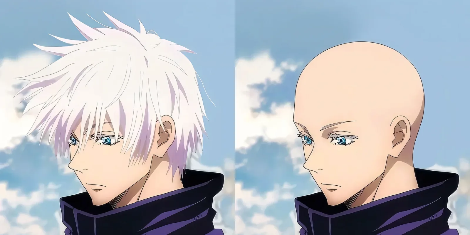 Original and bald portrait pair from the Bald Converter gallery.