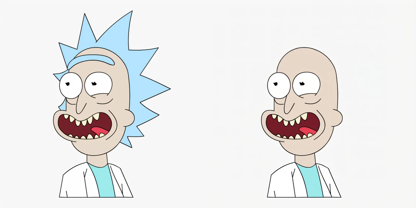 Original and bald portrait pair from the Bald Converter gallery.